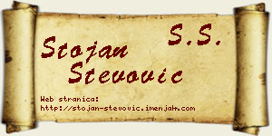 Stojan Stevović vizit kartica